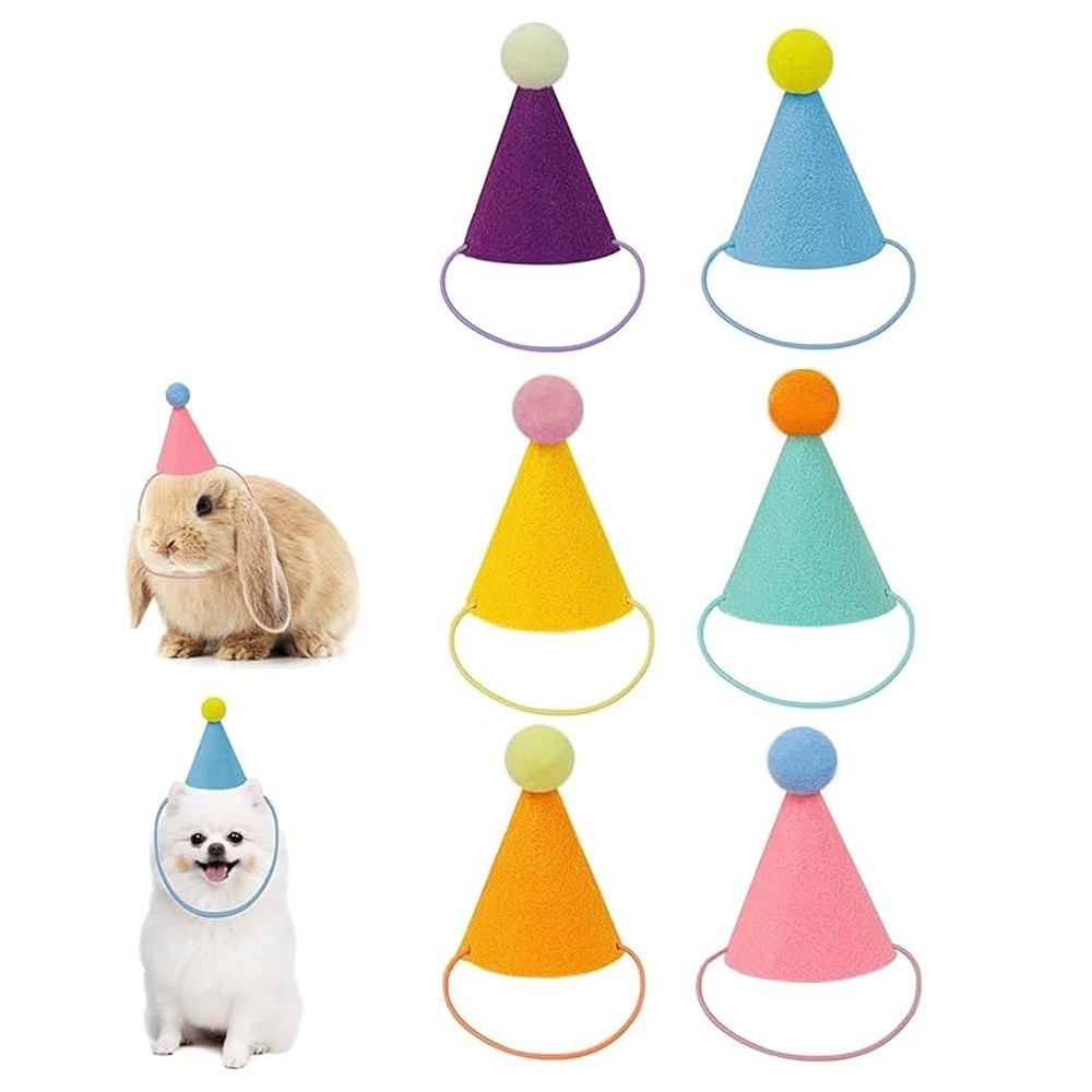 6/12pcs Cute Mini Pet Party Ha - đánh giá và giá Party Hat Cone