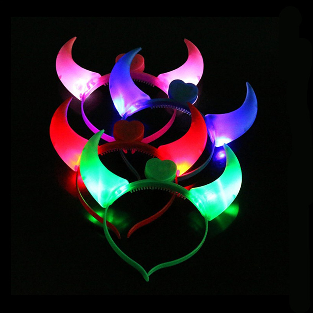 LED Cow Horn Headband Light Up - đánh giá và giá Neon Sign Party