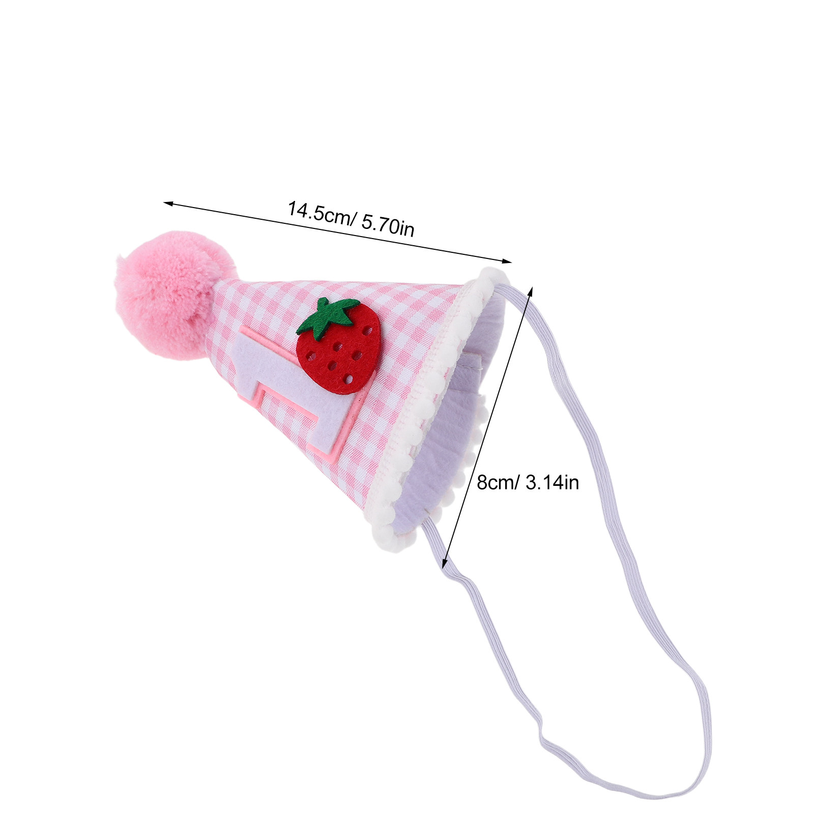 Strawberry First Birthday Hat  - đánh giá và giá Party Hat Cone