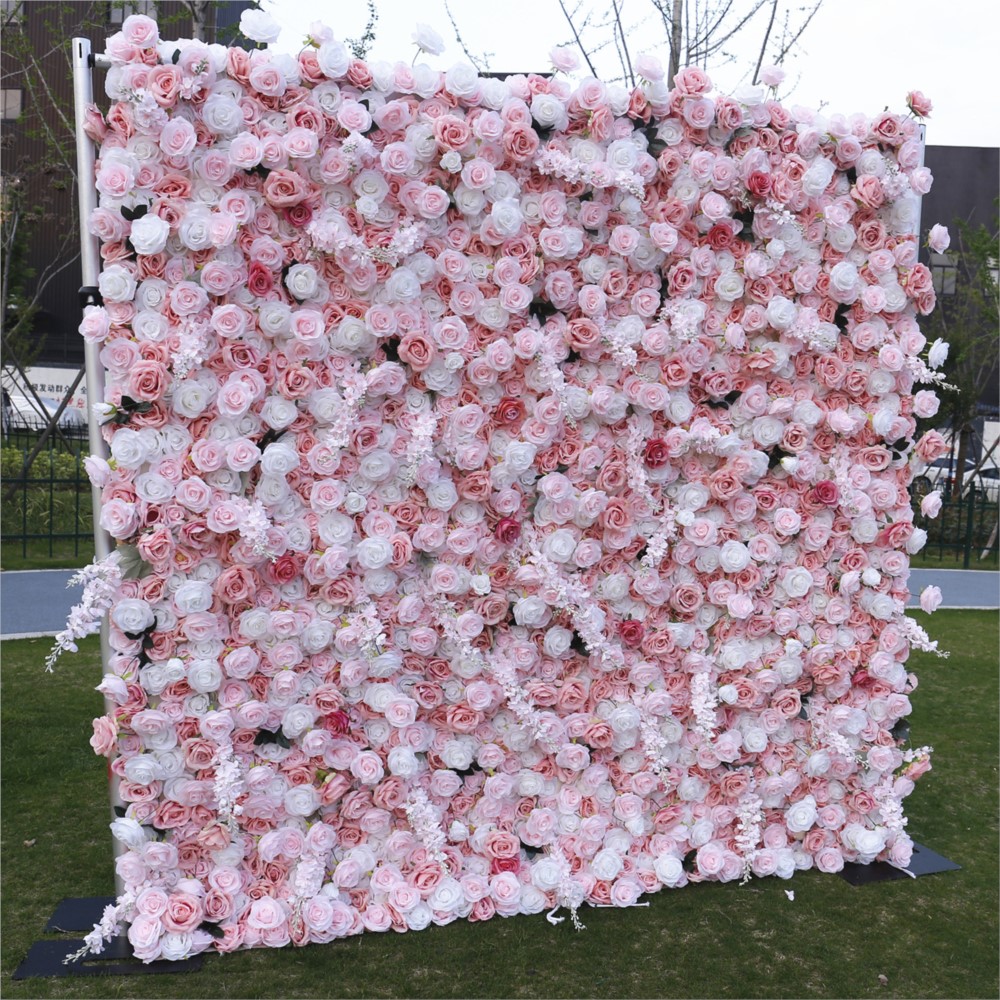 Uflower 5D Pink White Rose Clo - đánh giá và giá Flower Wall Panel