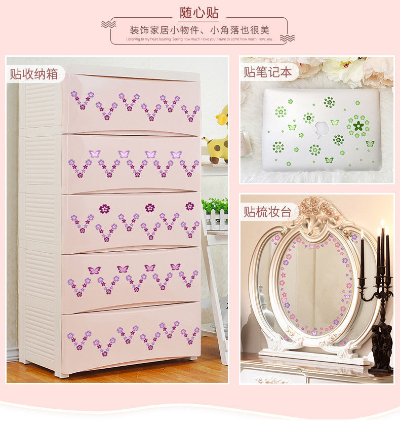 108Pcs Hoa DIY Tường Đề Can Ch - đánh giá và giá Flower Wall Panel