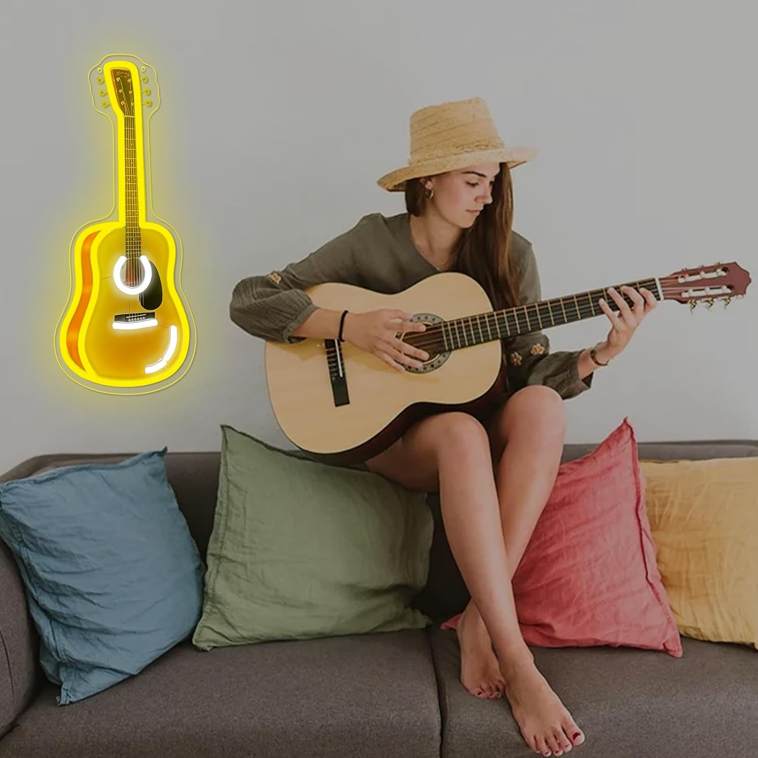 Acoustic Guitar LED Neon Sign  - đánh giá và giá Neon Sign Party