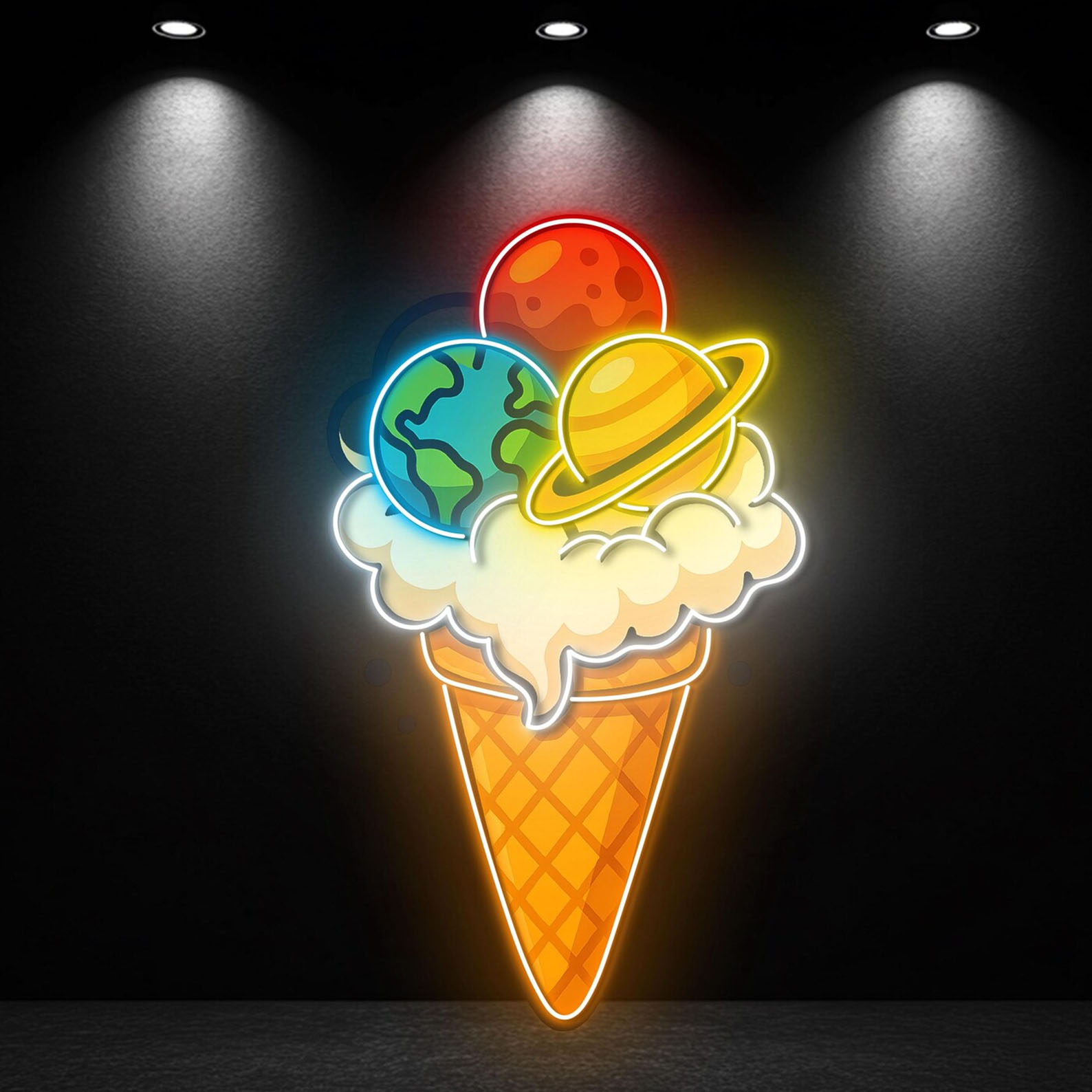 Ice Cream Neon Sign for Wall D - đánh giá và giá Neon Sign Party